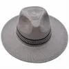 Beretten brede rand hoed vrije tijd zomer cap fedora reis zon voor vrouwen mannen eenvoudige stijl sombreros para mujer el sol sol sol sol