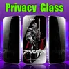 Screenprotector voor iPhone 15 Pro Max 14 Plus 13 12 11 XS XR X ESD Privacy Gehard glas Antistatisch 9H Film Volledige dekking Guard Film Anti Glare Spy Gebogen schild