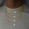Chokers HIYEE Classic Rope Chain Men Necklace Width 2345 MM Stainless Steel Figaro Cuban Chain Necklace For Men Women Jewelry 231013