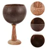 Бокалы для вина, 2 шт., чашка с кокосом, средневековый декор, контейнер, стекло для сока, винтажный бокал для воды, ракушка, банкет