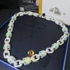 Nowy projekt Pass Tester Diamond 925 Sterling Srebrny biały złoto Plated VVS1 Moissanite Cuban Link Chail Naszyjnik