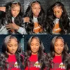 Real HD Lace Wig Body Wave 13x4 HD Transparent Lace Frontal Wig Pre Plucked Human Hair Wigs With Baby Hair Bleach Knots Hair 150% hot New