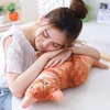 Plush Dolls Simulation Plush Cat Pillow Soft Stuffed realistic Animal Cushion Sofa Decor Cartoon Plush Toy Children Kid kawaii Gift 231013