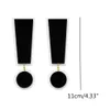 Mode Super Grote Zwart Wit Acryl Symbool Uitroepteken Dangle Earring voor Dames Trendy Sieraden Hyperbool Accessoires238L