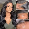 Real HD Lace Wig Body Wave 13x4 HD Transparent Lace Frontal Wig Pre Plucked Human Hair Wigs With Baby Hair Bleach Knots Hair 150% hot New