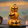 1 decorazione di zucca di Halloween, ornamento di figurine di zucca in miniatura, accessori per casa delle bambole