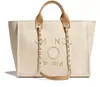 Designer Sacs de plage de grande capacité Luxury Perle Tote Seaside Ladies Sac à main Sac à vaisselle Sacs Duffel Sac à main portefeuille CH1015