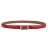 Belts Fashion Genuine Leather Thin Belt For Women Rhinestone Buckle Patent Waist Jeans