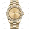 dameshorloge designer horloge montre automatique horloge van hoge kwaliteit Boss roestvrijstalen band diamant waterdicht Montre de Luxe horloge geschenk juwelendoos groen horloge