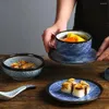 Ensembles de vaisselle 1 ensemble de bol à soupe de style japonais couvert multi-fonction avec cuillère