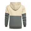 Hoodies masculinos 2024 outono e inverno hoodie esportes camisola retalhos solto ajuste masculino jaqueta com capuz drawsting roupas