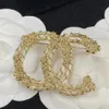 2023 C18K Goldplated Lotus Brooch with Rhinestone装飾ファッション高貴なブローチデザイナージュエリー高品質のLA288M