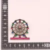 Broches Q044 BIGBING Moda Jóias Retro Golden Ferris Wheel Broche Mulheres Boa Qualidade Níquel Livre