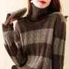 Frauenpullover Rollkragenpullover Frauen Kaffee Winter Koreanischen Stil Mode Weibliche Dicke Warme Lange ärmeln Lose Pullover Femme M06