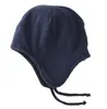 BeanieSkull Caps Connectyle Enfant en bas âge Infantile Garçons Filles Hiver Crâne Cap Doublé De Polaire Tricoté Enfants Chapeau avec Oreillettes Chapeaux Avec Pom-Pom 231013