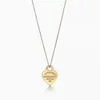 Designer ketting sieraden dubbele hart goud/zilver/rosé goud hanger luxe sieraden voor dames verjaardag kerstcadeau met