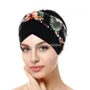2023 New Fashion Print Hijab Caps 무슬림 헤드 스카프 터번 보닛 입을 준비된 숙녀 랩 내부 히잡 헤드 워드