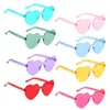 Óculos de sol 8 pares coração colorido óculos cosplay suprimentos personalizado polarizado mulheres po adereços festa decorativa baile