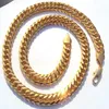 Pesante DA UOMO 24K VERA FINITURA IN ORO SOLIDO SPESSO MIAMI CUBAN LINK COLLANA CATENA DI GIOIELLI 3 ANNI CONSECUTIVI S CHAMPI289L