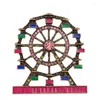 Broches Q044 BIGBING Moda Jóias Retro Golden Ferris Wheel Broche Mulheres Boa Qualidade Níquel Livre