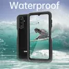Waterproof Clear Phone Case for Samsung Galaxy A14 5G A13 A12 A32 A42 A52 A33 A53 A34 A54 A02S A03S A04S A23 A24 A25 Outdoor Sports Rope Full Protective Rugged Armor Shell