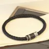 Nya lyxiga armbanden designarmband för unisex smycken mode trend läderkedja armband hög kvalitet rostfritt stål armband 284U