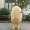 2018 de alta qualidade super fofo amarelo grande frango gordo grandes olhos redondos mascote fantasia vestido de festa de natal 2796