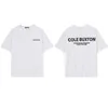 Designer de marque de marée d'été Cole Buxton T-shirts pour hommes Signature lettre imprimée à manches courtes décontractées hommes Femmes 100% coton T-shirt confortable 182