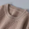 Erkek Sweaters Rongyi 2023 Sonbahar/Kış Mink Kaşmir Kazak Giysileri Kalınlaştırılmış O Boyun Pullover Elmas Örme Jumper Üst