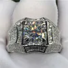 خاتم سوليتير 14 كيلو جولد 3 قيراط خاتم الماس للرجال الصخور 14K الذهب المجوهرات Anillo Esmaltado Silver 925 Jewelry Bague Diamant Bizu275L