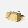 Kvällspåsar äkta läder liten låda för kvinnor 2023 lyxdesigner högkvalitativ kvinnlig axelväska damer plånböcker och handväskor gula
