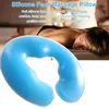 Oreiller de relaxation pour le corps, lavable, confortable, Portable, Massage du visage, réutilisable, repos en Salon, coussin élastique en silicone en forme de U