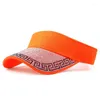 Berets Spring And Summer Women Diamond Embedding Inlaid Hollow Hat Fashion Net Red Sunshade Topless Sun Visor Cap Tide