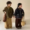 Vestes d'hiver pour enfants, Parkas pour garçons et filles, manteaux matelassés Vintage à pois, épais et chauds, vêtements d'extérieur rembourrés en coton