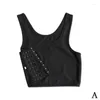 Shapers Femmes Femmes Poitrine Binder Lesbiennes Sportwear Trans Crop Top Poitrine Plate Les Corset Stretch Body Shaping Boucle Tomboy Bra Tank