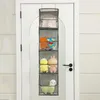 Storage Boxes 4/6 Layers Bag Rack Visible Wall Organizer Foldable Sundries Behind Door Hanging Shelf Home Tool