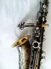 Marque Mark VI Alto saxophone E-Flat Instrument de musique noir Nickel argent clé Sax corne d'or avec embout Reed Case expédition