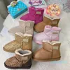 Austrália botas quentes mini meia bota de neve para bebê menino meninas tornozelo clássico inverno pele cheia fofo das mulheres crianças botas chinelos australianos