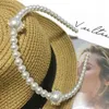 Korean hand-made white pearl headbands C hair hoop elegant and simple hair band hairpin for ladies favorite decoration head orname207y