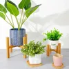 Planters Wood Planter Pot Trays Flower Rack Strong Free Standing Bonsai Holder Home Garden Indoor Outdoor Display Plant Stand Shelf