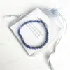 MG0153 New Design Natural Matte Lapis Lazuli Bracelet 4 mm Stone Beads Bracelet Mini Gemstone Energy Jewelry188U