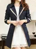 Women's Trench Coats Autumn Winter Women Slim Double Breasted Ladies Coat Long Windbreakers Large Overcoat Femmino