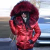 Mulheres Trench Coats Zipper Mulheres Casaco Quente Inverno Outono Faux Fur Hood Down Outdoor Parka Outerwear