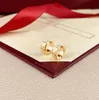 Boucles d'oreilles de créateurs Boucles d'oreilles de luxe de mode Or argent marque bijoux de haute qualité pour les femmes fête de mariage anniversaire cadeau boucle d'oreille