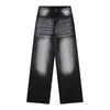 Männer Jeans LACIBLE Gradient Gestreifte Gewaschen 2023 Stil Lose Herbst Winter Outdoor Lange Hosen Männer Frauen Straße Casual