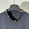 T-shirts pour hommes Polos T-shirts Col rond brodé et imprimé style polaire vêtements d'été avec street pur coton vbgr