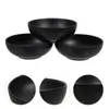 Dinnerware Sets 3 Pcs Black Frosted Small Bowl Plastic Soup Bowls Restaurant Sauce Household Rice Serving Home Mini Melamine Kitchen Chafing