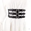 Ceintures Mode Corps Taille Harnais Ceinture Noir Réglable Strappy Bijoux