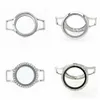 Tennis 5pcs 10pcs 30mm Magnetic Glass Floating Locket Copy Stainless Steel Watch Wrap Bracelets Bangle Fit For Charms Jewelry261P