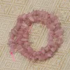 Löst ädelstenar Chip Shape Natural Rose Quartz Stone Pärlor Gemstone DIY för smycken Making Strand 15 tum Partihandel